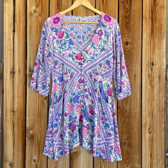 Rare Spell Babaushka Playdress in Lavender